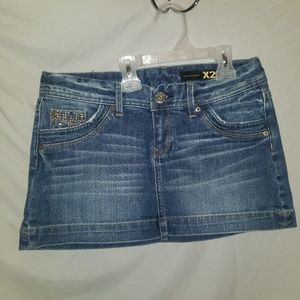 Express Mini Jean Skirt